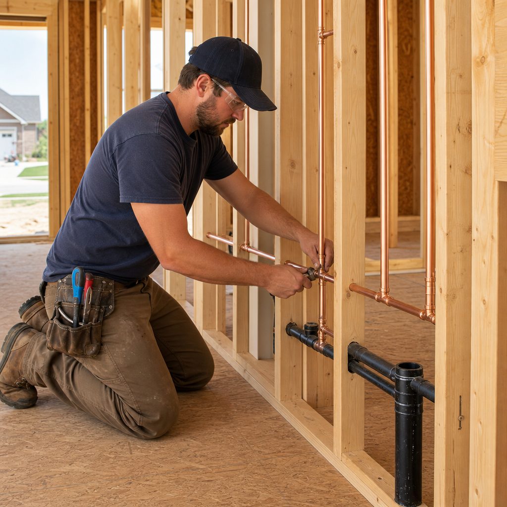 New Construction Plumbing in El Dorado — What It Involves and How Sunflower Works with Builders